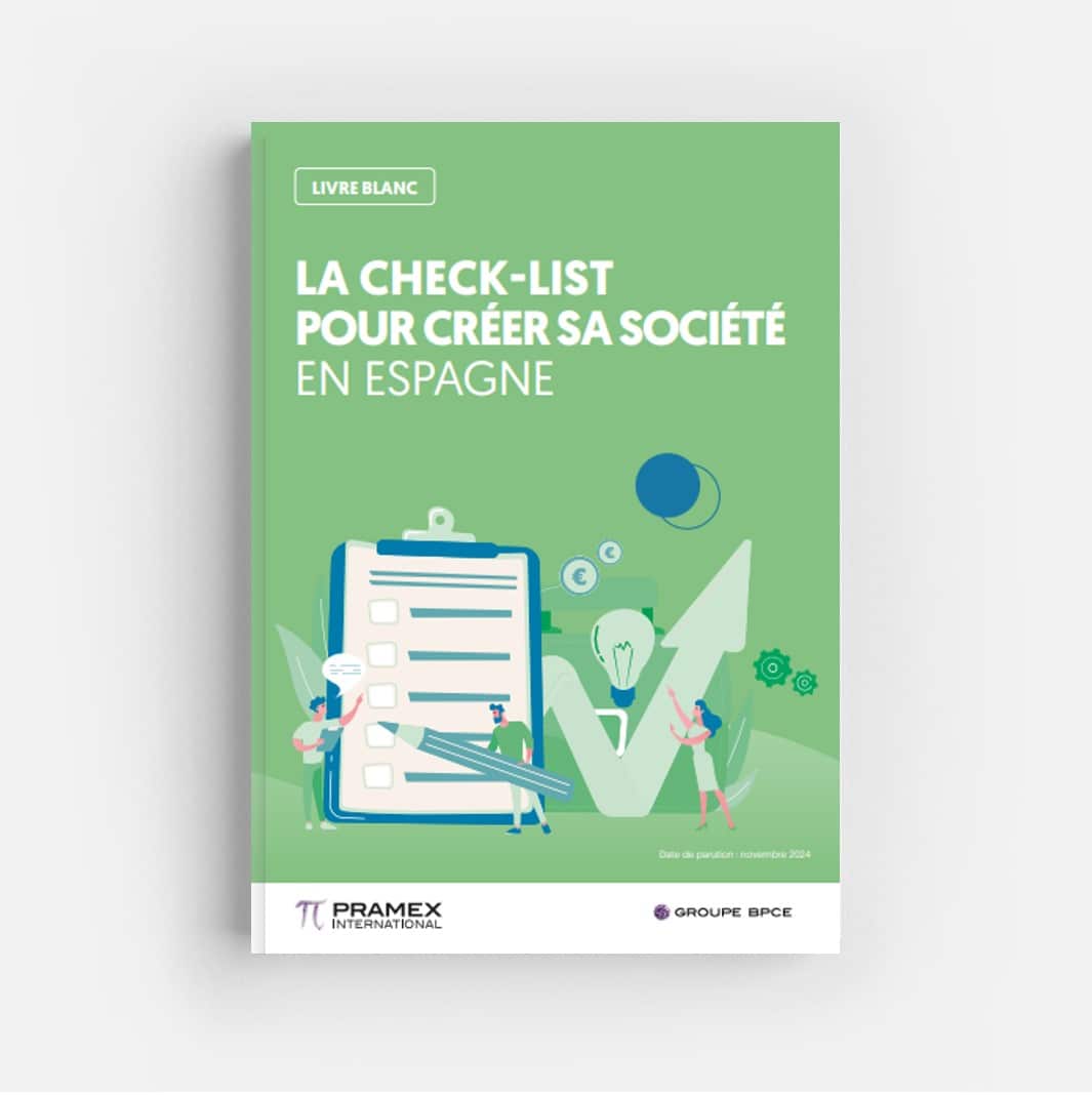 Un formulaire avec une liste afin de représenter le thème d’une checklist pour creer sa societe en Espagne.